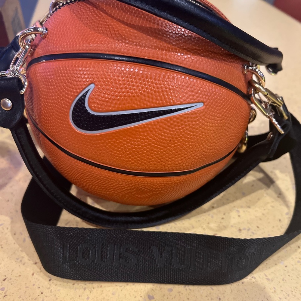 Nike cross body bag with Louis Vuitton strap